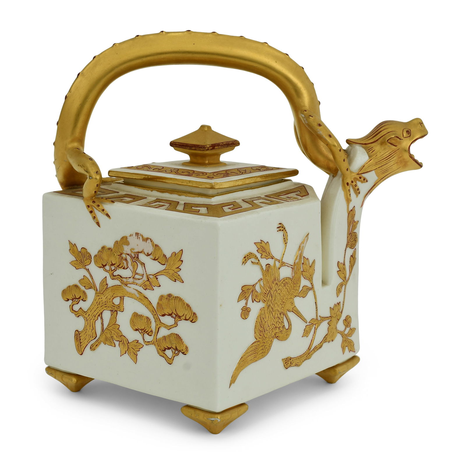 Royal Worcester Porcelain "Dragon" Teapot (1 of 6)