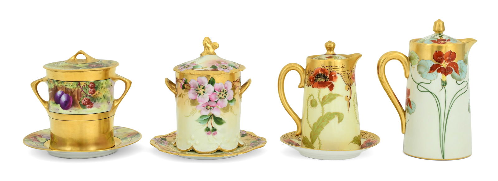 Lot of Four Hand-Painted Porcelain Items (1 of 5)