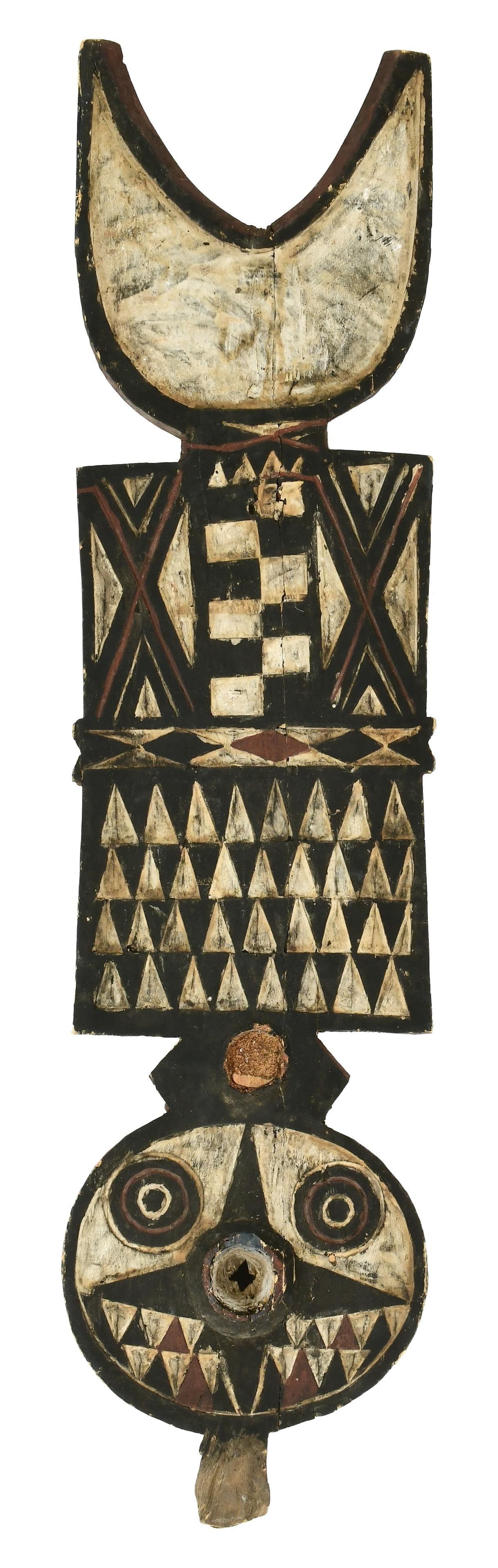 African Carved Wood Plank Mask (Nwantantay) (1 of 4)