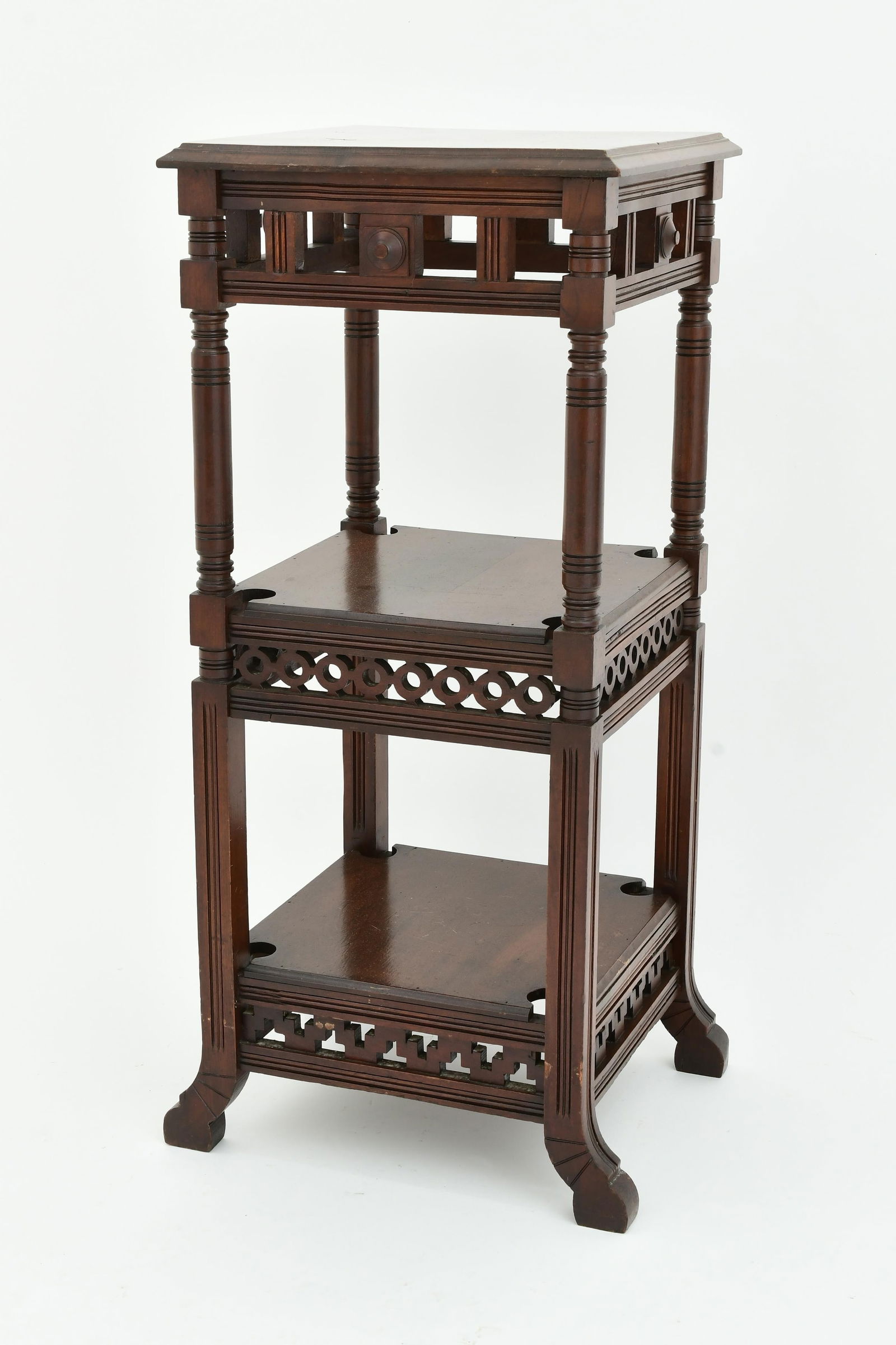 American Mahogany Three-Tier Stand (1 of 5)