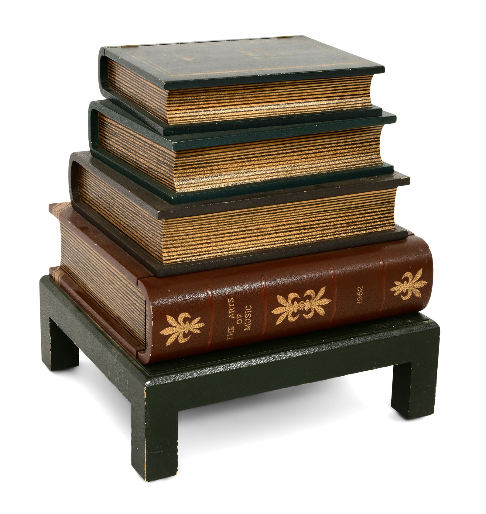 Book-Form Side Table with Hinged Lid (1 of 5)