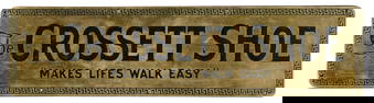 Crossett Shoe Tin Advertising Sign