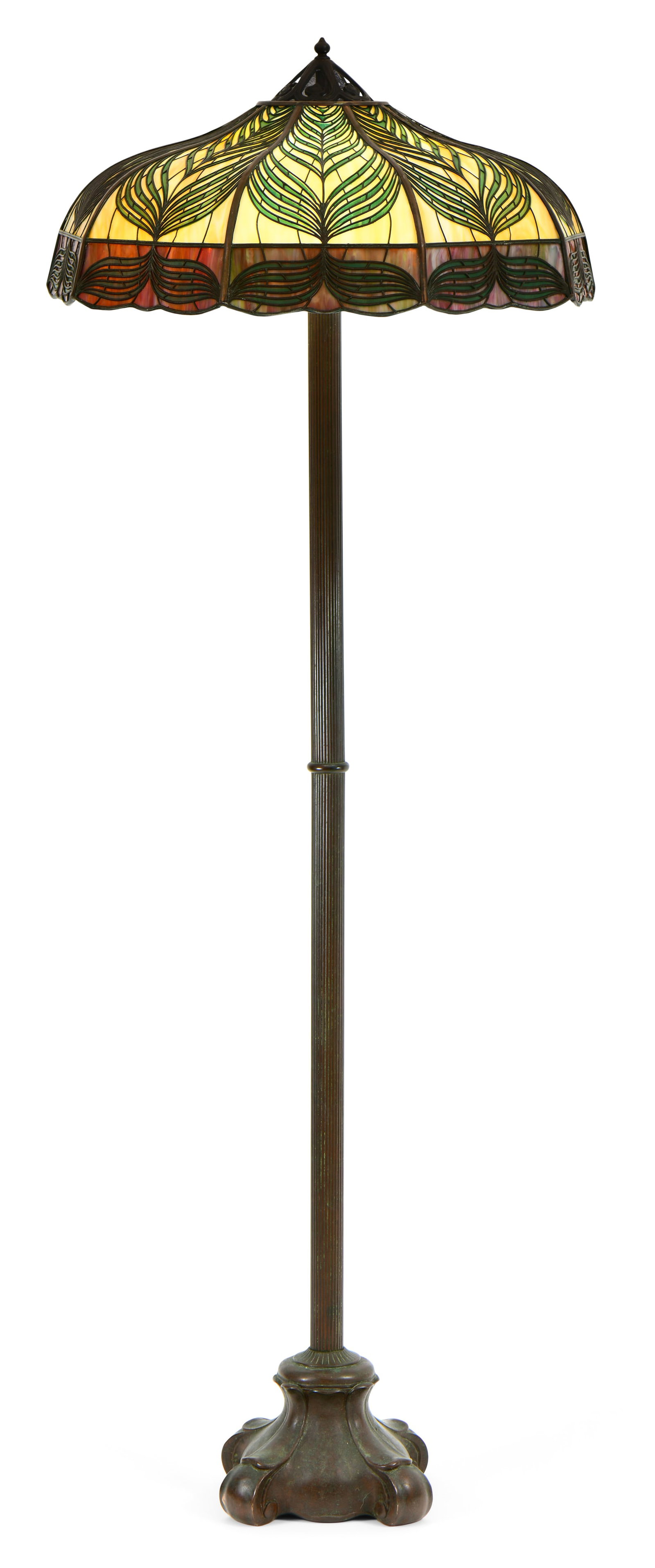 Handel Company "Feather" Overlay Floor Lamp (1 of 5)