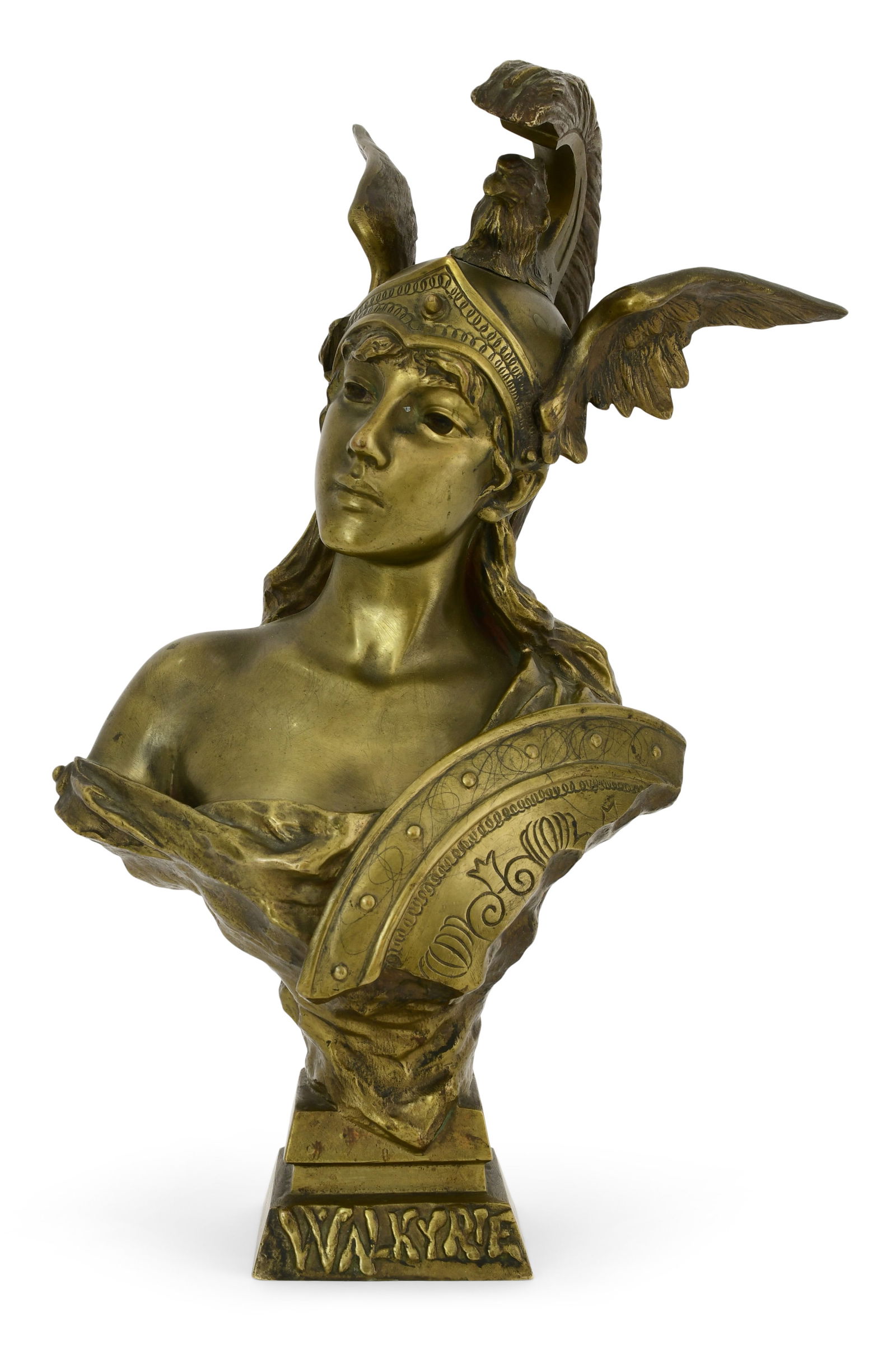 Emmanuel Villanis (French, 1858-1914), "Walkyrie" Bronze Sculpture (1 of 7)