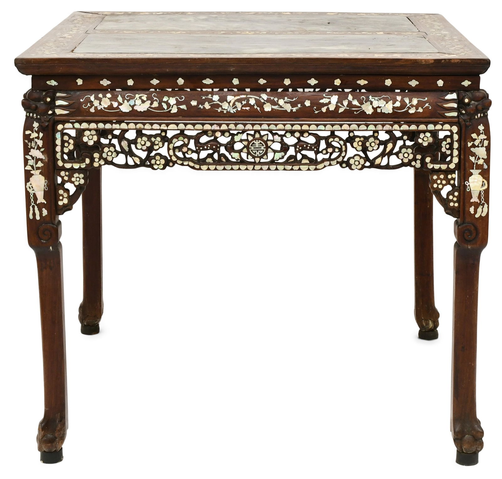 19th Century Chinese Mother-of-Pearl Inlaid Center Table (1 of 7)