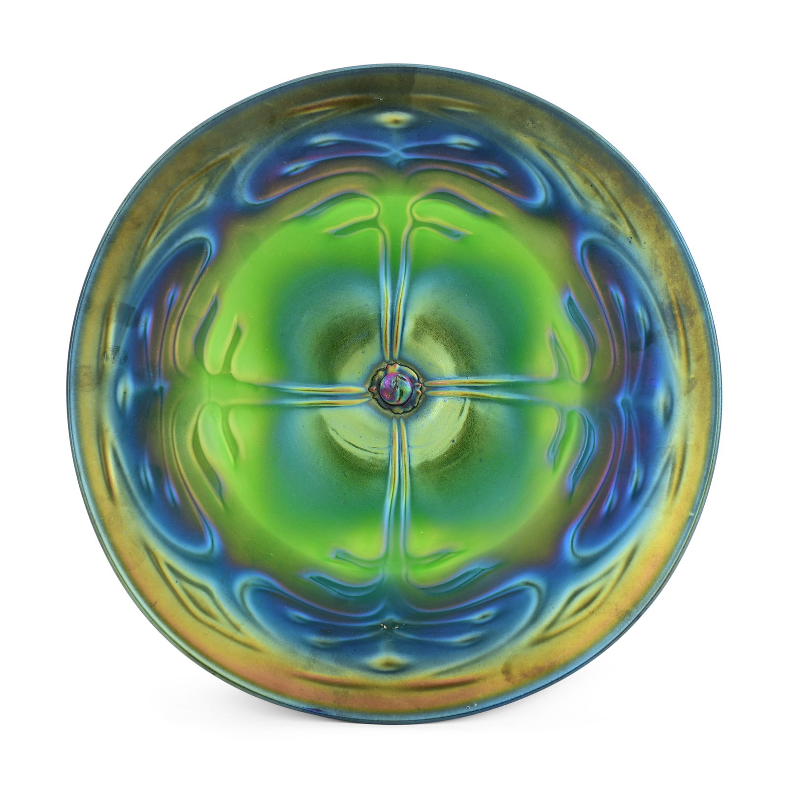 Attributed to Loetz, Art Glass Charger (1 of 3)