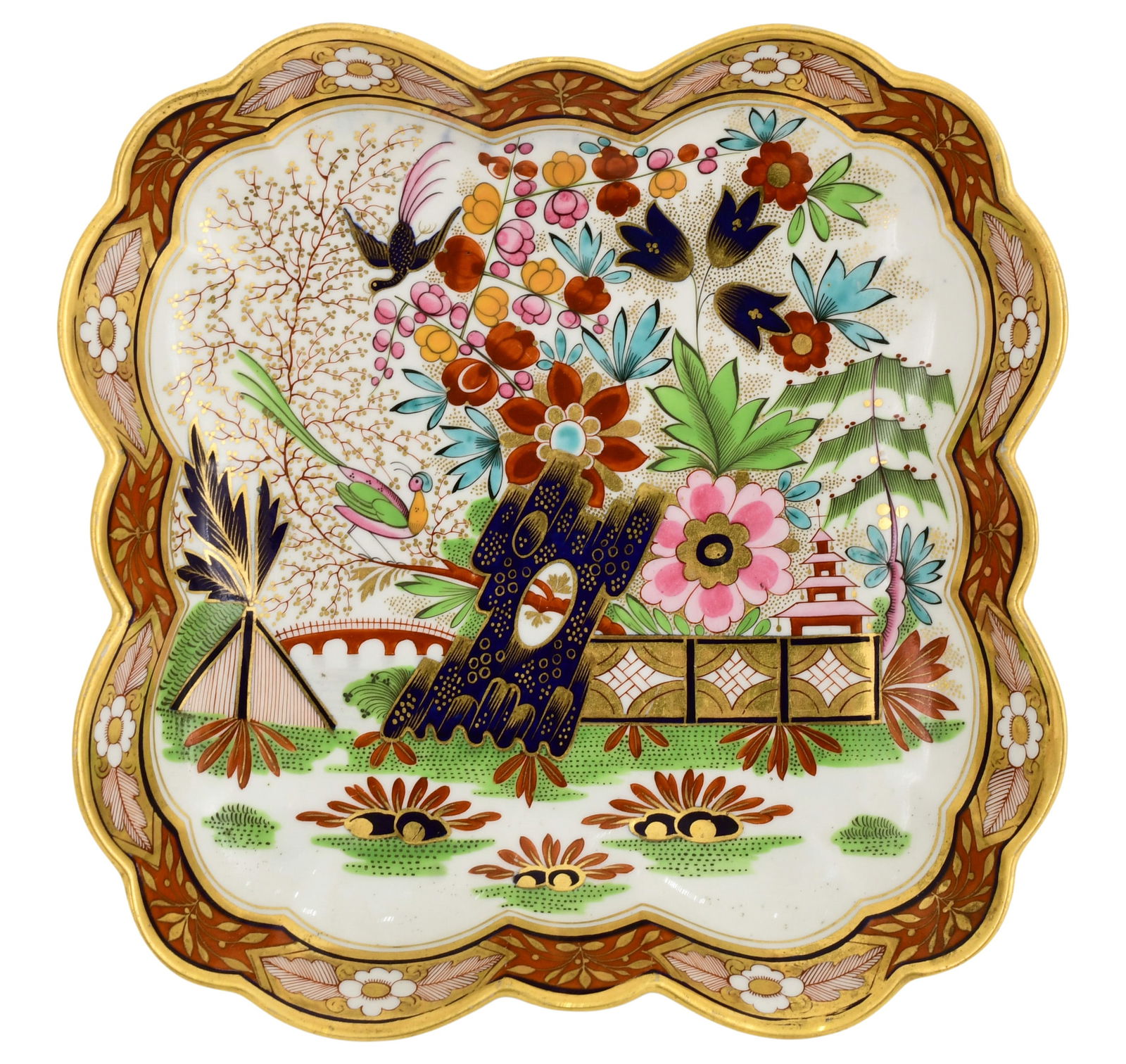 Barr, Flight & Barr "Imari" Porcelain Dish (1 of 3)
