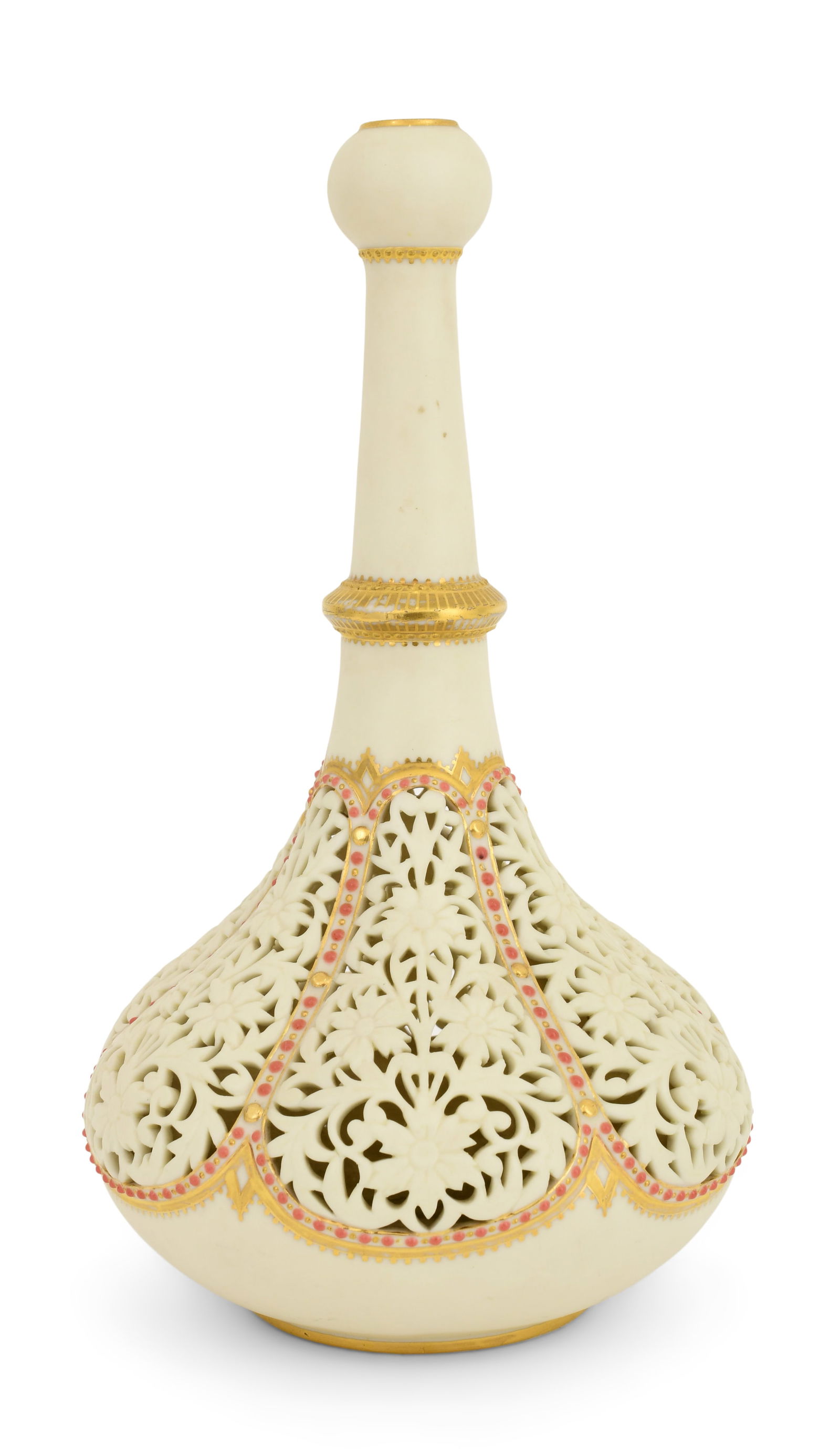 Grainger & Co., Royal China Works, Porcelain Reticulated Vase (1 of 4)