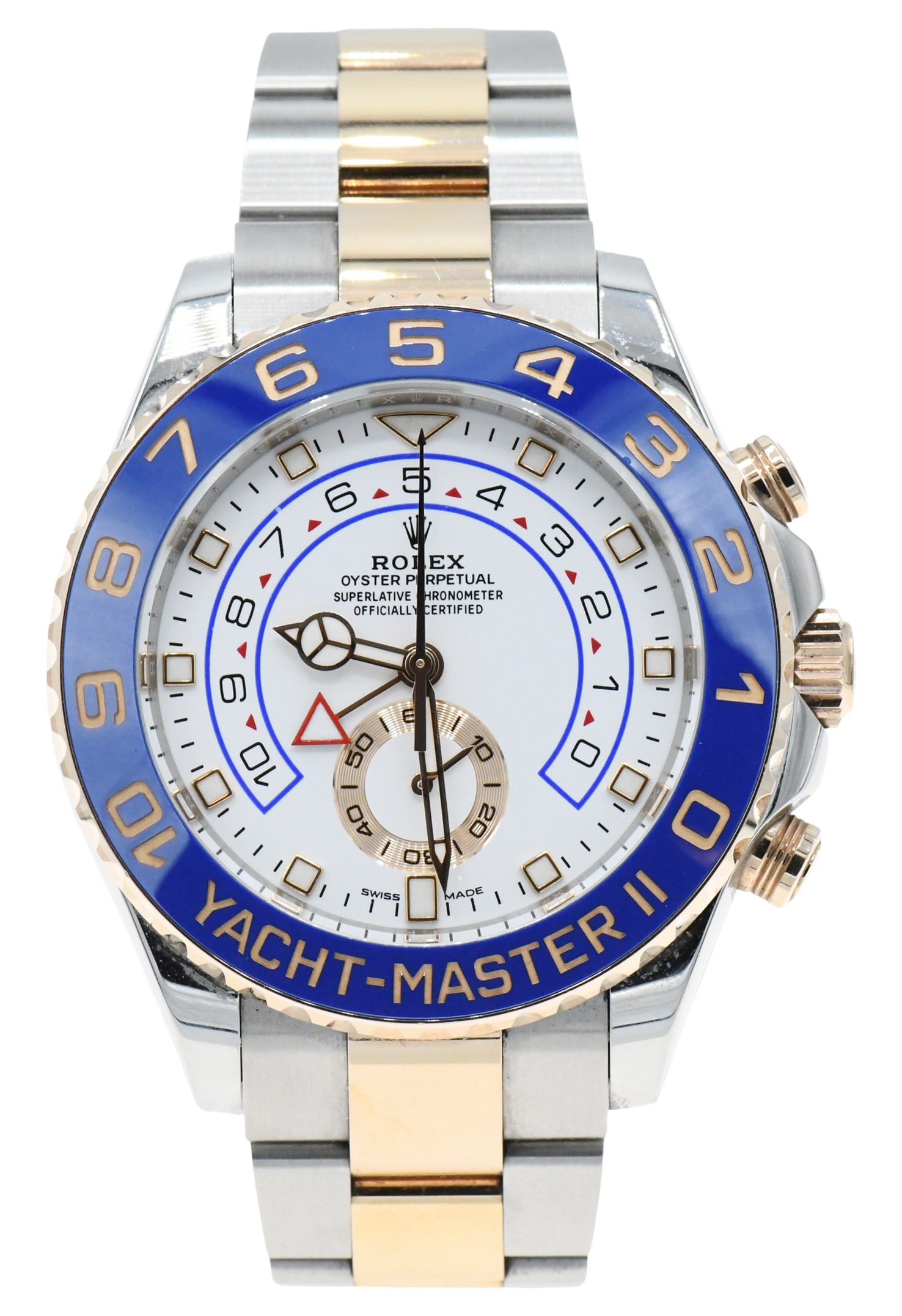 Rolex Yacht-Master II, Ref. 116681M, 18K Gold & Oystersteel Wristwatch, Circa 2021