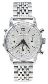 Gallet MultiChron Calendar Chronograph Wristwatch, Stainless Steel