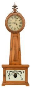 Attributed to Paul Rogers & Son, Standing Banjo Clock, Berwick, Maine
