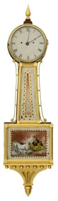 19th Century American Striking Banjo Clock
