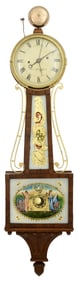 Attr. Samuel Abbott (1791-1861), Alarm Banjo Clock
