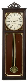 T.F. More Rosewood Wall Regulator Clock, Newark, New Jersey