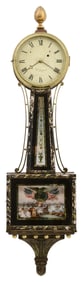 William Grant & Co. (1800-1836), Stenciled Presentation Banjo Clock, Boston, Massachusetts
