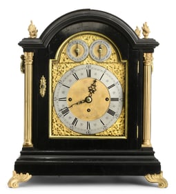 English Triple Fusee Bracket Clock