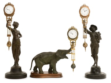 Lot of Three Junghans Swinger Clocks