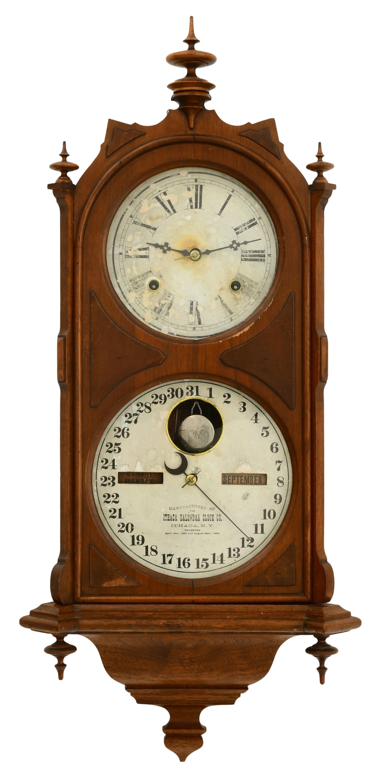 Ithaca Calendar Clock Co. "No. 7 Hanging Cottage" Wall Clock (1 of 6)