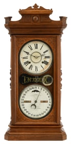 Ithaca Calendar Clock Co. "Index" Shelf Clock for the Lynch Brothers