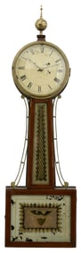 Early 19th Century American Banjo Clock, Simon Willard's Patent