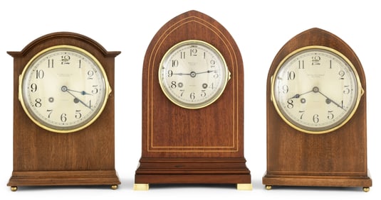 Lot of 3 Chelsea Clock Co. "Babro" Mantel Clocks