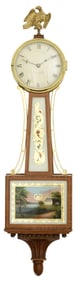 Foster Campos Banjo Clock, Pembroke, Massachusetts