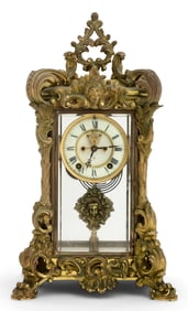 Ansonia Clock Co. "Apex" Crystal Regulator Clock