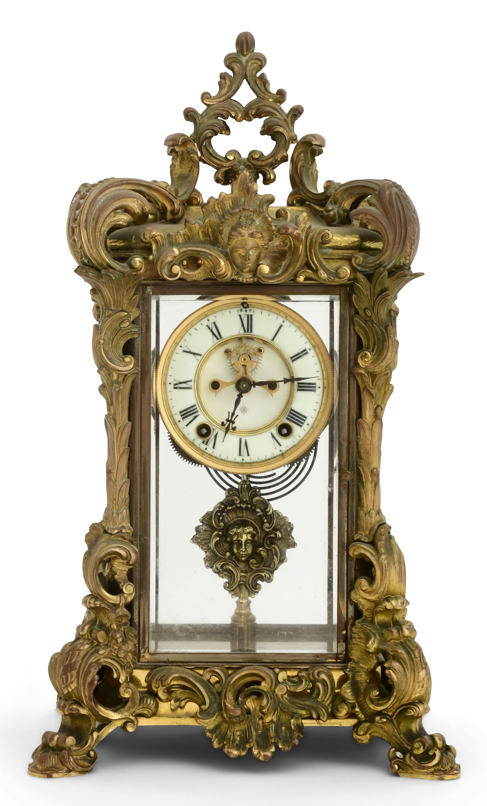 Ansonia Clock Co. "Apex" Crystal Regulator Clock (1 of 8)