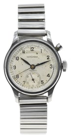 Longines One-Button Chronograph Wristwatch, Circa 1940's