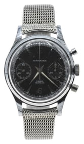 Wakmann Incabloc Chronograph Wristwatch, Circa 1970's