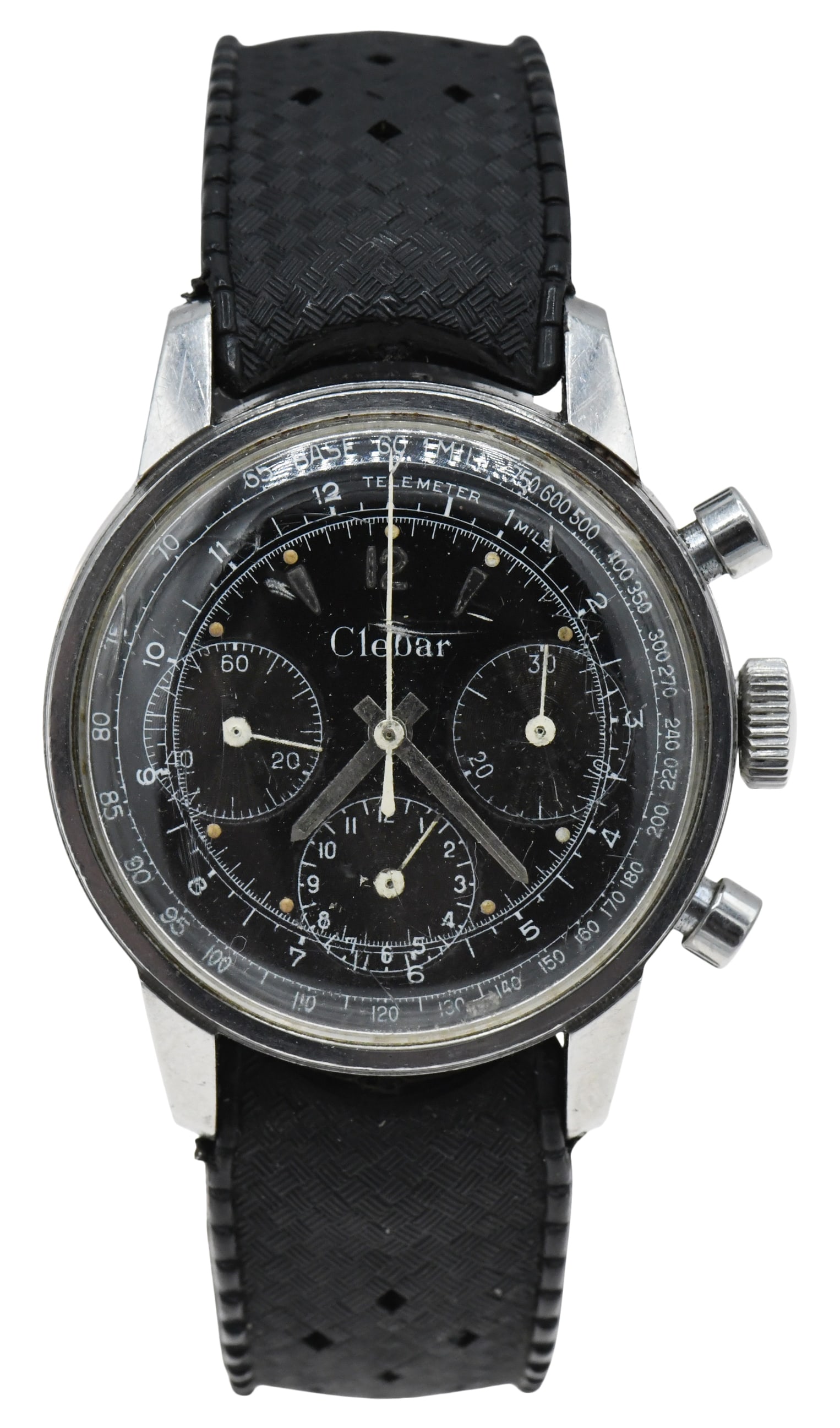 Clebar Chronograph Stainless Steel Wristwatch, Circa 1960's (1 of 3)