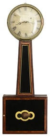 A Period American Banjo Clock