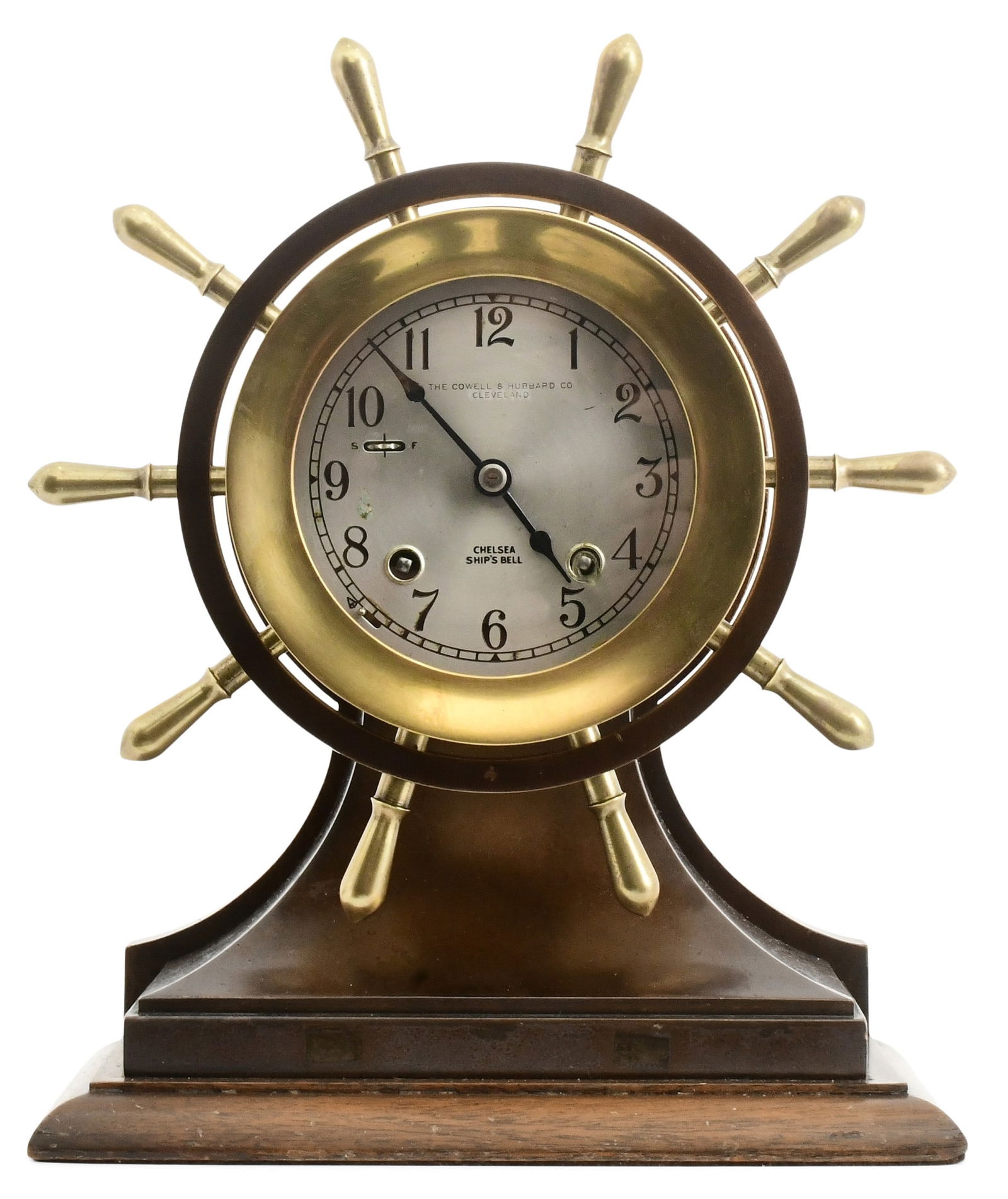 Chelsea Clock Co. "Mariner" Ship's Bell Clock, The Cowell & Hubbard Co. (1 of 9)