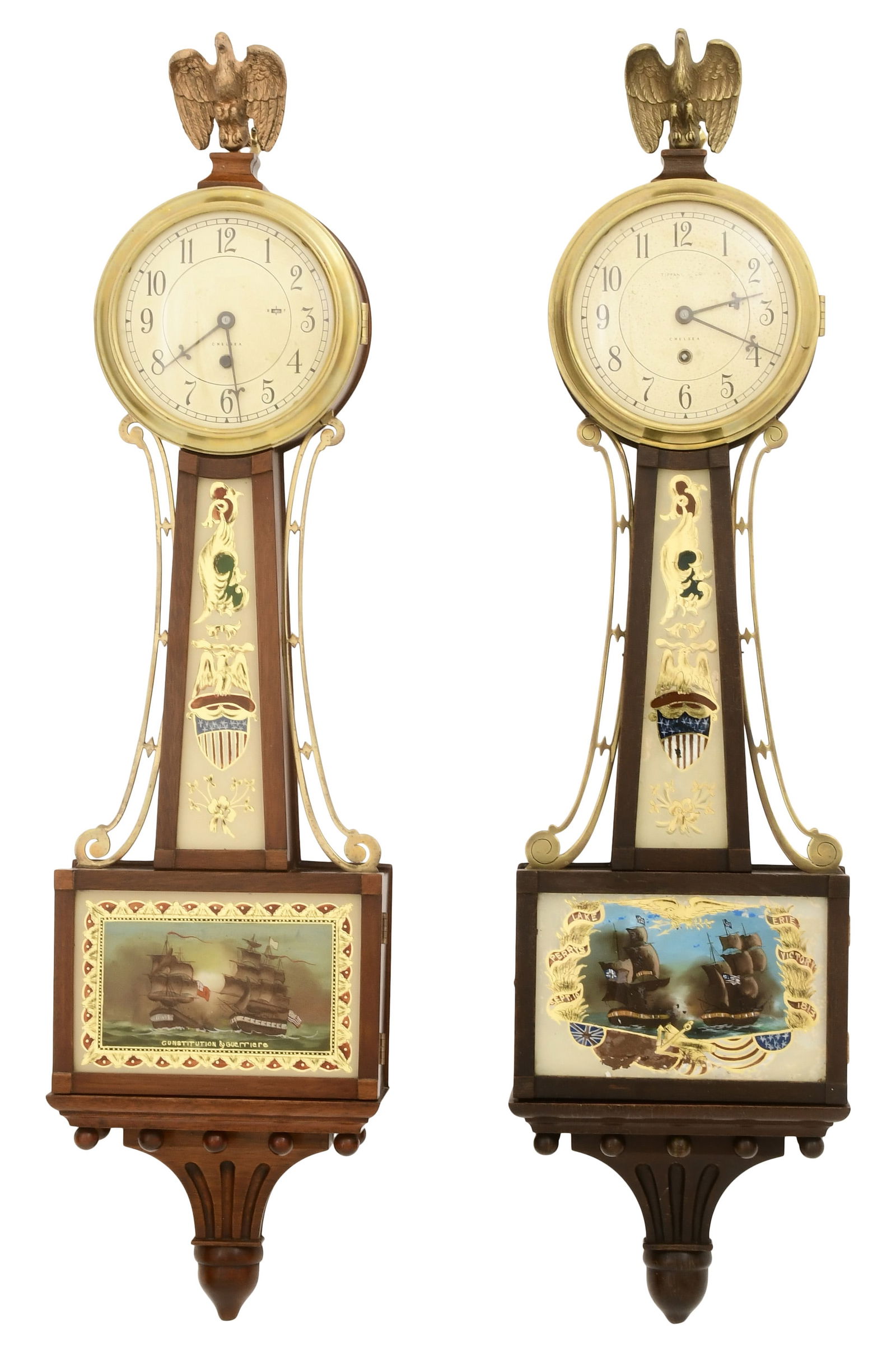 Lot of Two Chelsea Clock Co. Banjo Clocks (1 of 16)