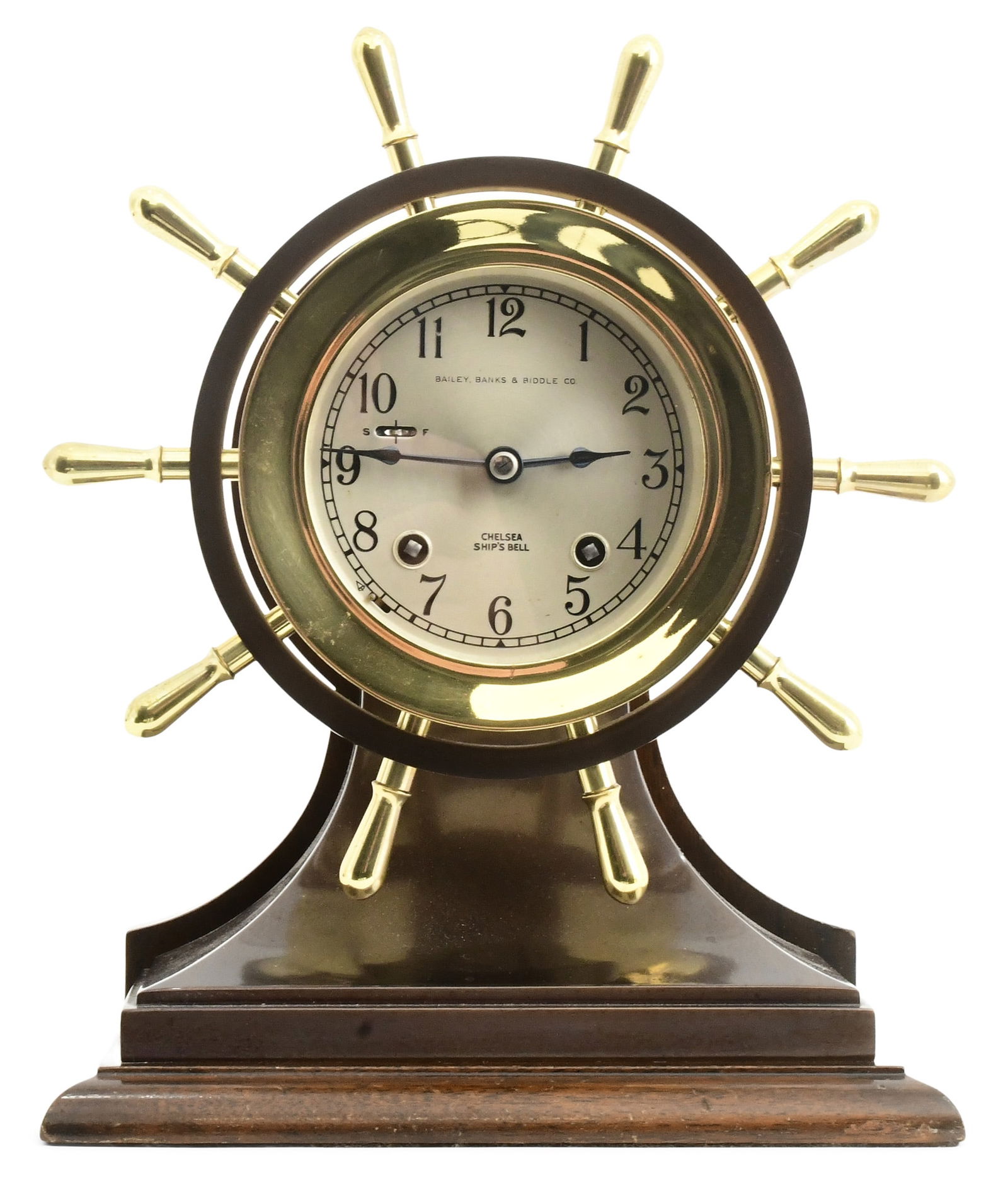 Chelsea Clock Co. "Mariner" Ship's Bell Clock, Retailed by Bailey, Banks & Biddle Co. (1 of 9)