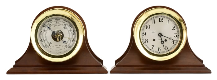Chelsea Clock Co. Ship's Bell Clock & Barometer