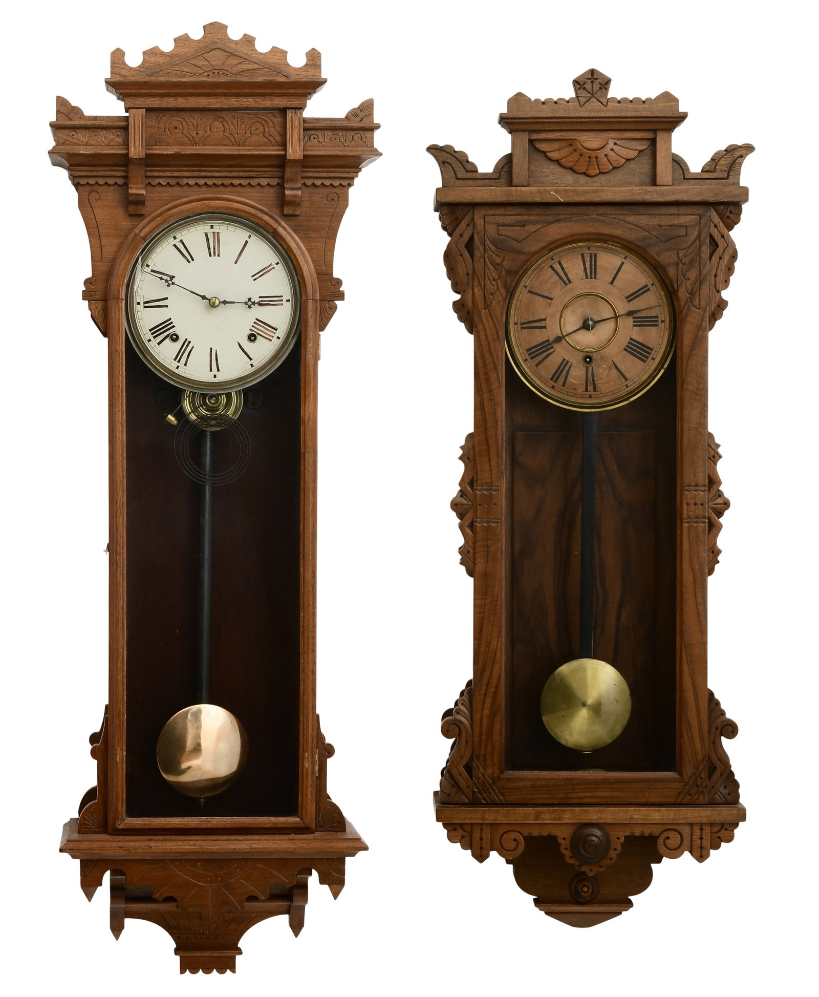 Two American Wall Clocks, E. N. Welch "Sembrich"; Ansonia "Forrest" (1 of 12)