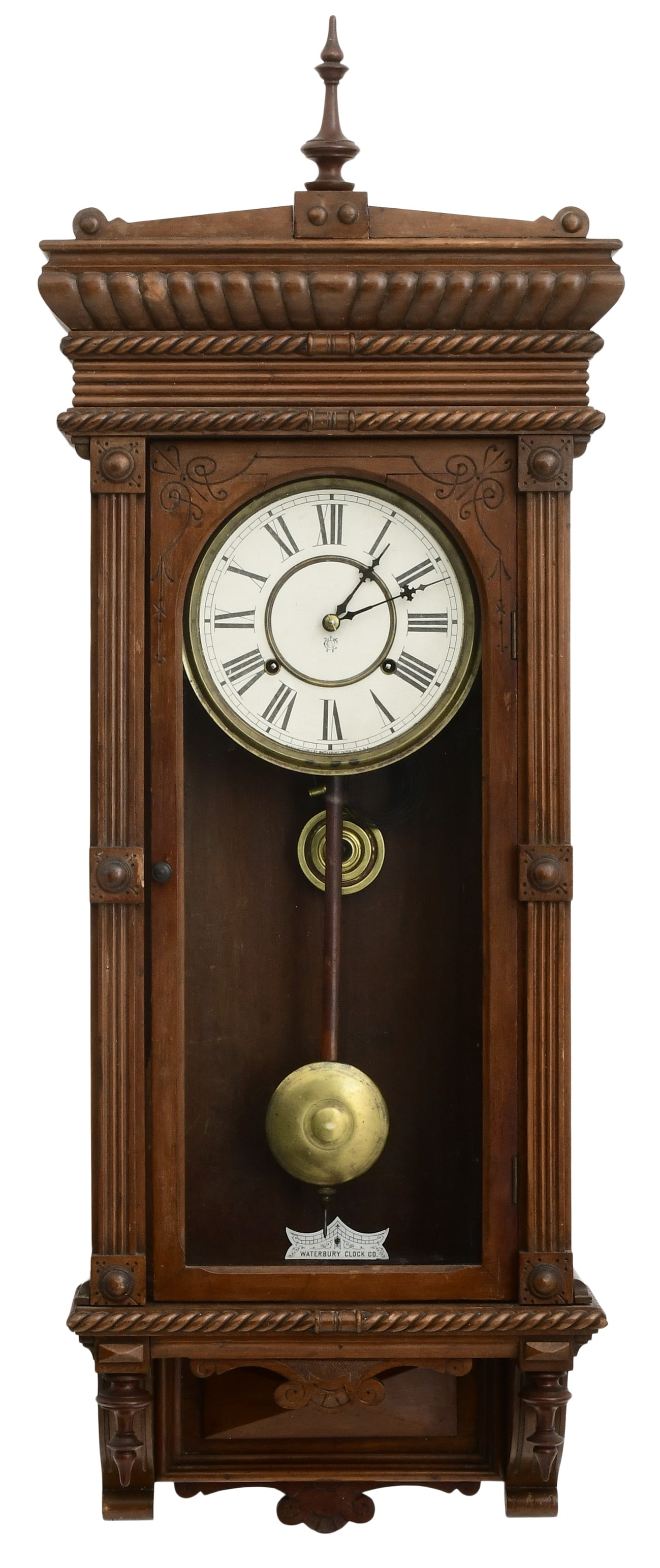 Waterbury Clock Co. "Leeds" Wall Clock (1 of 9)