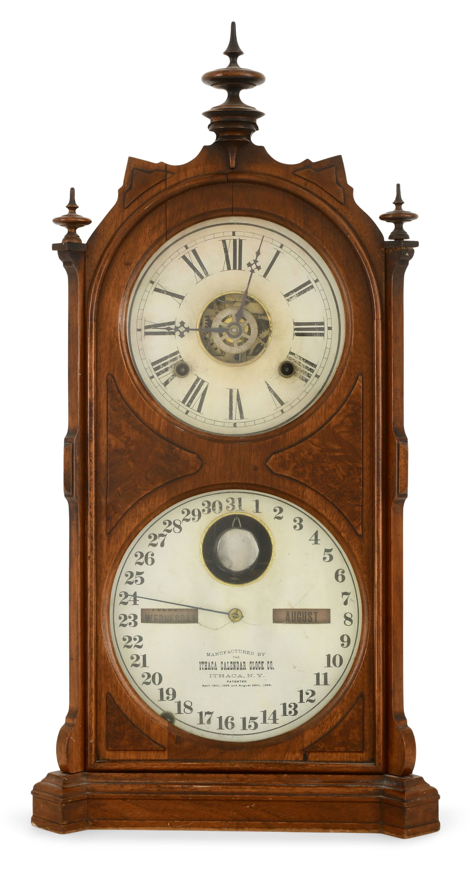 Ithaca Calendar Clock Co. "No. 9 Shelf Cottage" Clock (1 of 7)