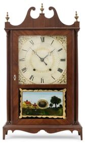 Samuel Terry (1774-1853), Pillar & Scroll Shelf Clock, Connecticut