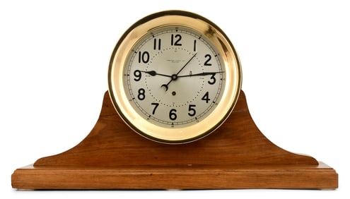 Chelsea Clock Co. Brass Mantel Clock