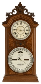 Ithaca Calendar Clock Co. "No. 8 Shelf Library" Clock