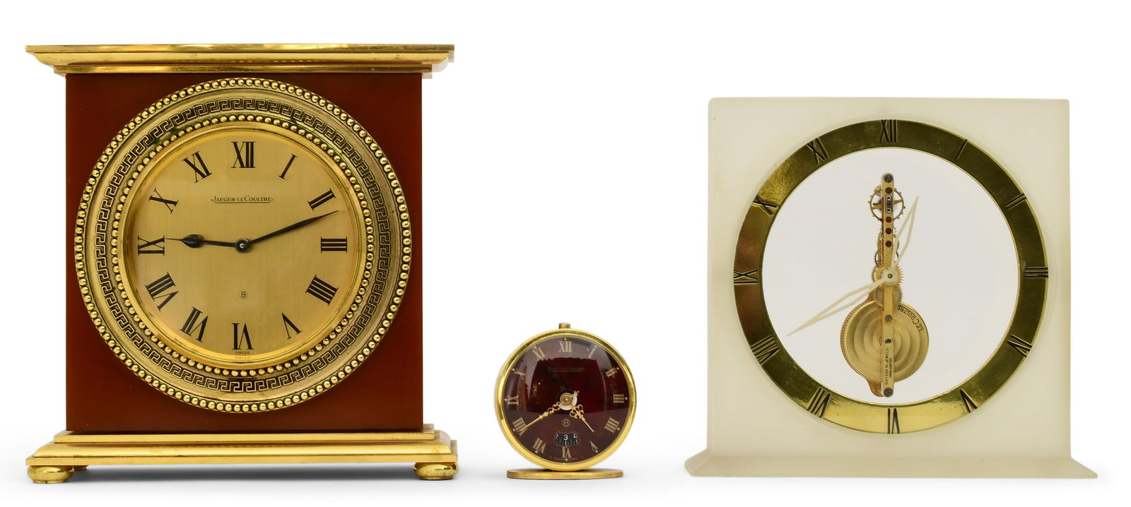 Lot of Three Jaeger-LeCoutre Desk Clocks (1 of 9)
