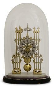 English Fusee Skeleton Clock with Passing Strike