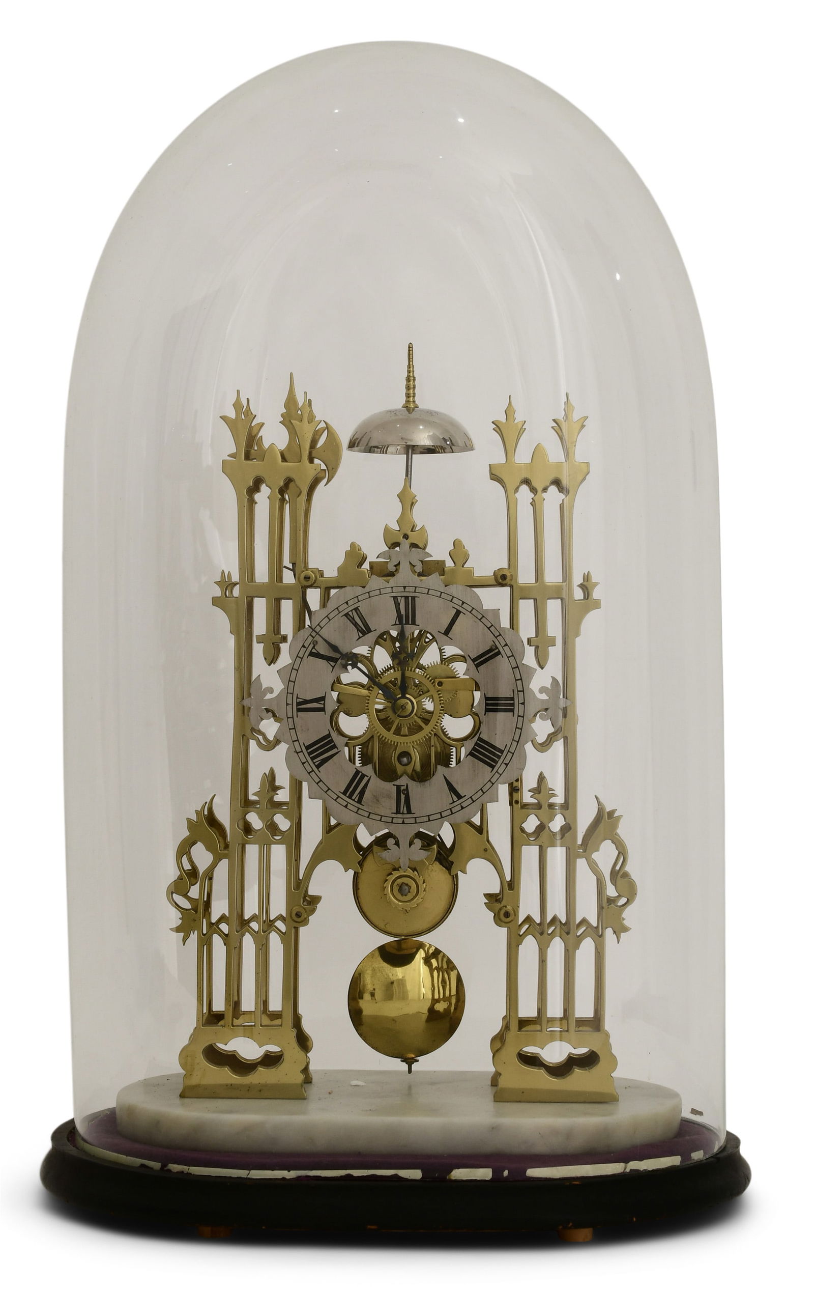 English Fusee Skeleton Clock with Passing Strike (1 of 5)