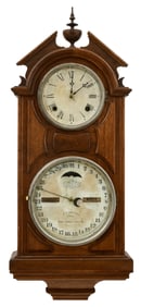 Ithaca Calendar Clock Co. "No. 6 Hanging Library" Clock