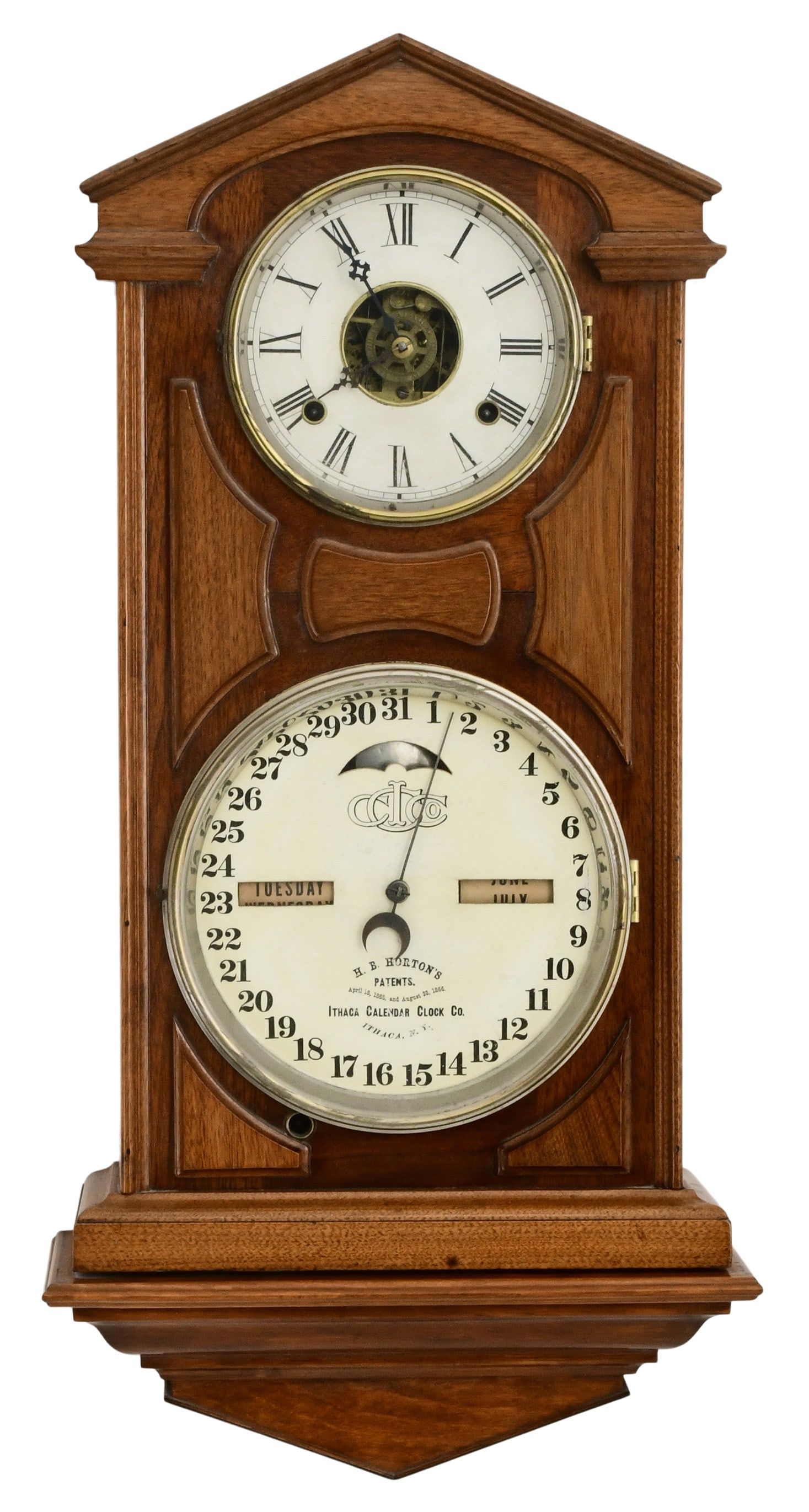 Ithaca Calendar Clock Co. "No. 7 Shelf Cottage" Clock (1 of 5)