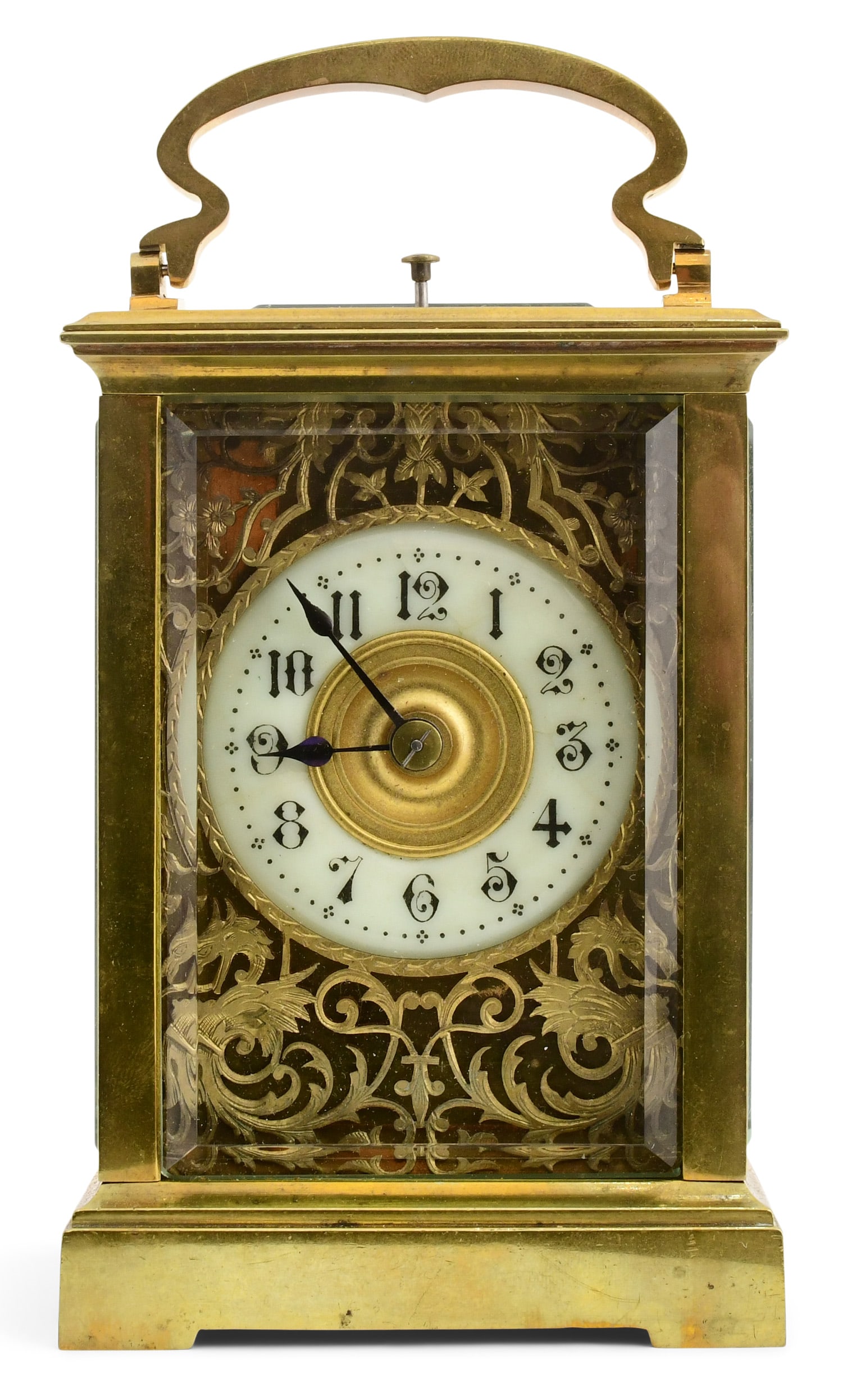 French Brass Hour Repeating Carriage Clock (1 of 8)