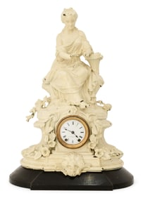Seth Thomas Sons & Co. "No. 8000" Figural Mantel Clock