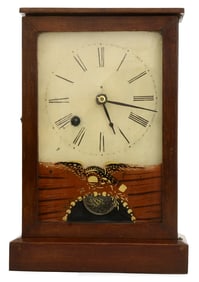 Attributed to Silas B. Terry, Cottage Clock Retailed by Henry Sperry